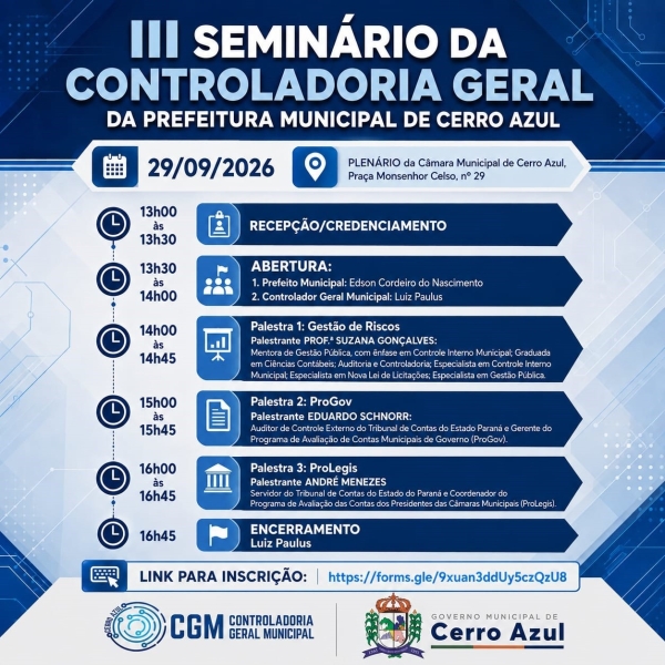 III SEMINÁRIO DA CONTROLADORIA GERAL
