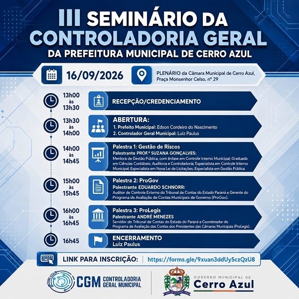 III SEMINÁRIO DA CONTROLADORIA GERAL